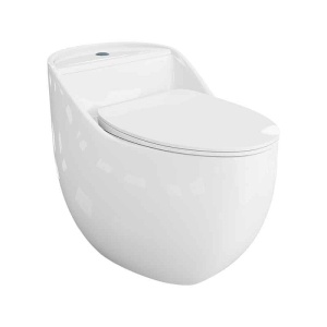 Set vas WC monobloc rimless protect, cu capac si rezervor Spectrum Olimpios alb
