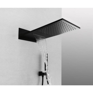 Sistem complet de dus PRO EBOX KASKADE 9008BL, montaj incastrat in perete, ploaie de dus, 3 functii, finisaj negru mat - Img 3