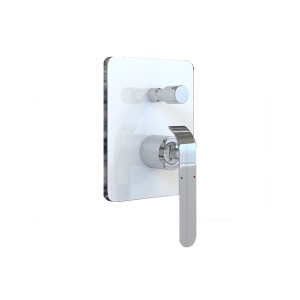 Sistem Complet de Dus PRO, Montaj In Perete,Para Patrata / Rotunda / Dreptunghiulara Tip Ploaie 20x20 - 40x40 Cm, 2 Functii ,Finisaj Crom/Alb - Img 2