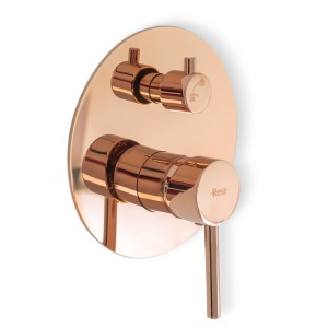 Sistem Complet De Dus REA LUNGO ROSE GOLD, Montaj Incastrat In Perete, Ploaie De Dus 25x25cm, Finisaj Rose Gold - Img 8