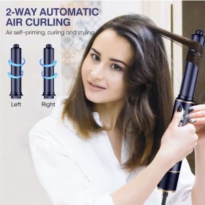Uscator de Par Profesional, SeveShop®, Aparat Coafat 5 in 1, Feon, Ondulator Automat, 3 Trepte Temperatura, 2 Viteze, Perie Volum, Perie Dreapta, Perie Clasica, Ionizare Anti Frizz, Uscare Rapida, Design Compact Portabil, Mov - Img 3