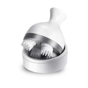 Aparat pentru Masaj Capilar SeveShop, Masaj Scalp, Rezistent la Apa, Capete din Silicon, Stimuleaza Cresterea Parului si Imbunatateste Circulatia Sanguina, Vibromasaj Relaxant, Anti-Stres si Calmare, Usor de Folosit, Design Ergonomic, Alb