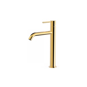 Baterie Lavoar PRO Costa High Gold, Montaj Pe Blat, Inaltime 28 Cm, Finisaj Auriu - Img 3