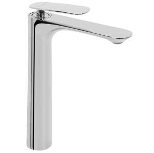 Baterie Lavoar REA BERG CHROME HIGH, Montaj Pe Lavoar, Capat Fix, Monocomanda, Inaltime 29 Cm, Crom - Img 1