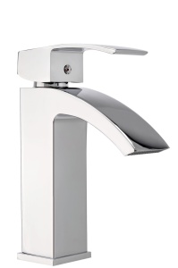 Baterie lavoar REA ENZO LOW, Montaj pe blat, inaltime 19 cm, finisaj Crom - Img 1