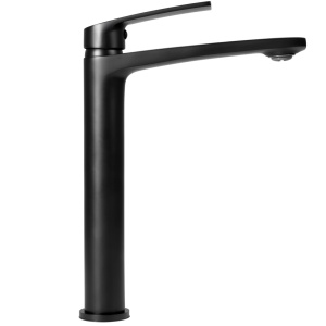 Baterie lavoar REA LUPPO Black, Montaj pe blat, inaltime 25.5 cm, finisaj Negru Mat - Img 6