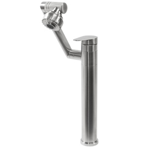 Baterie pentru baie Rea PACO Nickel Brush INOX High - Img 6