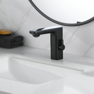 Baterie pentru lavoar FAPPER Black, Cu Afisaj LCD, Design Elegant - Img 7