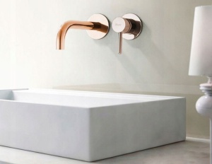 Baterie REA Lungo Rose Gold, montaj incastrat in perete, finisaj Rose Gold - Img 5