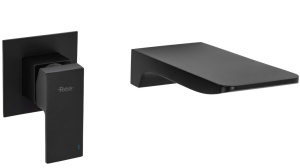Baterie REA MASON Black, montaj incastrat in perete, finisaj Negru Mat - Img 1