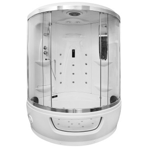 Cabina de baie SPA cu hidromasaj si functie sauna cu aburi MO-1549, Dimensiune 135x135x220cm - Img 2