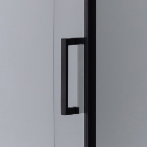 Cabina de dus BS04B Patrata 90x90cm, Design Modern Negru + Cada de dus Riko, Culoare Negru - Img 5