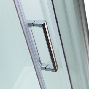 Cabina de dus cu hidromasaj culoare crom periat si cadita alba Puerto-01B 90x 90 cm - Img 11
