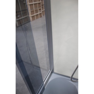 Cabina de dus cu hidromasaj, Dimensiune 120x80,Stanga , cu Peretii din Spate Albe - Img 6