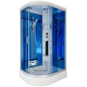 Cabina de dus cu Hidromasaj si Functie Sauna cu Abur MO-02188WS, montaj pe stanga 120X88X220CM