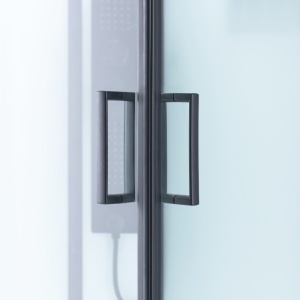 Cabina de dus LISA cu Hidromasaj, Dimensiune 100x100cm, Culoare Negru - Img 9
