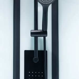 Cabina de dus LISA cu Hidromasaj, Dimensiune 80x80cm, Culoare Negru - Img 8