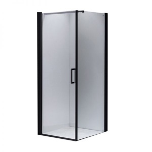Cabina de dus Patrata BS04B, Dimensiune 90x90cm, Culoare Negru
