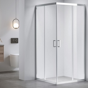 Cabina de dus patrata KZ102A, Culoare Crom , Dimensiune 80x80cm - Img 3