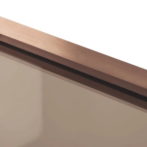 Cabina de dus pentagonala Diamond, Dimensiuni 90x90cm, Culoare Cupru Periat - Img 3