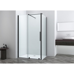 Cabina de dus PRO ERA ODEA BLACK Dimensiuni La Alegere, Sticla Securizata 8 Mm, Inaltime 195 Cm - Img 3