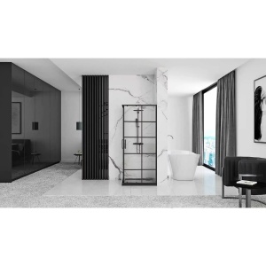 Cabina de dus Rea Concept Black 80x80 Negru - Img 3