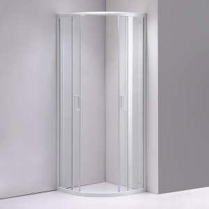 Cabina de dus Semirotunda KZ94D, Dimensiune 70x70cm, Culoare Alb - Img 2