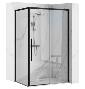 Cabina de dus SOLAR BLACK MAT 120x90