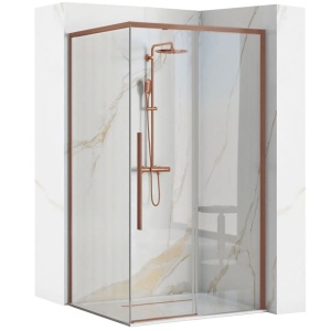Cabina de dus Solar Copper Brush, Dimensiune 90x90cm, Design Modern - Img 2