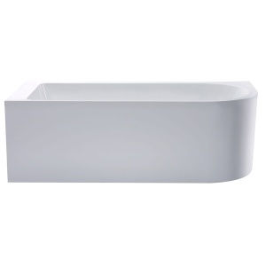 Cada Autoportanta Eleganta 170x75x58cm, Cu Montaj pe perete/Stanga , Culoare Alb - Img 3
