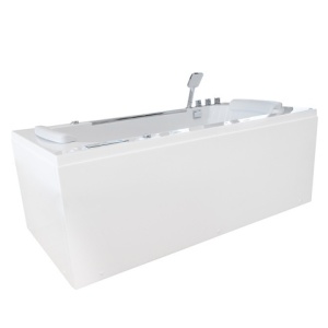 Cada cu hidromasaj Marble culoare alb dimensiuen 180x90cm