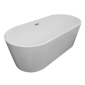Cada de Baie de Sine Statatoare 170x80x58cm, Design Modern , Culoare Alb