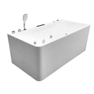 Cada De Baie Freestanding 150x75x58cm ,Cu Hidromasaj, Culoare Alb