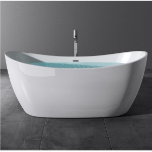 Cada de baie PRO OLSENA 150 cm, free-standing, design modern, Alba - Img 6