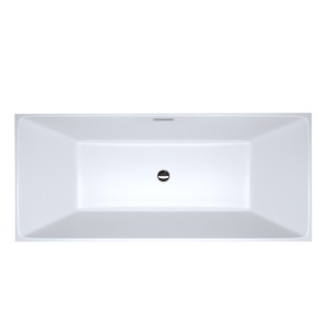 Cada de baie Santa 507B 160x75cm , Culoare Alb , Deversor Cromat - Img 2