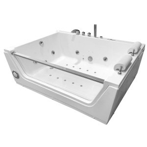 Cada de baie spa cu hidromasaj pentru 2 persoane 176X121X61CM alba