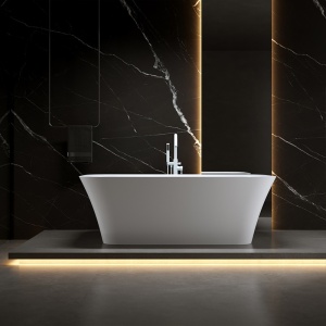 Cada de baie Viana 511B 160x75cm Culoare Alb , Deversor Alb Lucios - Img 4