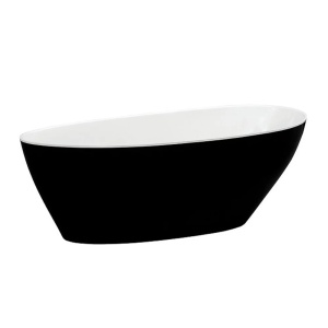 Cada Freestanding Besco Goya 170x72 cm alb - negru - Img 1