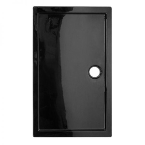 Cadita de dus 120x90cm, Dreptunghiulara Slim ST04C, Culoare Negru