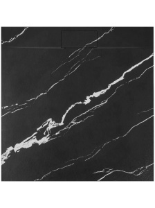 Cadita de dus 90x90 Bazalt CARRARA Black - Img 2