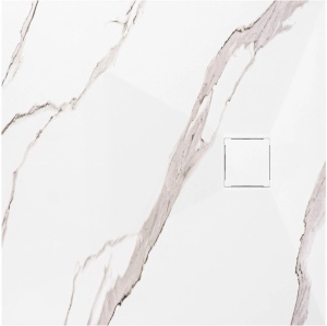 Cadita de dus 90x90 Magnum CARRARA White - Img 2