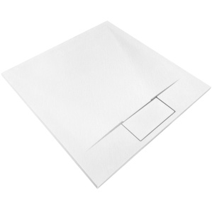 Cadita de dus Bazalt White 90x90 - Img 5