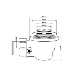 Cadita de dus dreptunghiulara inalta antiderapanta SXL04D 130x90 cm alba - Img 8