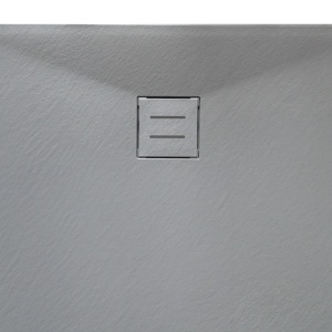 Cadita de dus dreptunghiulara slim imitatie piatra Riko 130 x 90 cm gri - Img 8