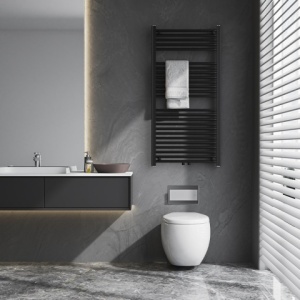 Calorifer vertical CORSO-BL-1 pentru baie 120x60, negru - Img 6