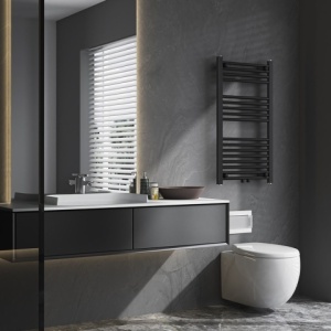 Calorifer vertical Corso-BL-2 pentru baie 90x50, negru - Img 5