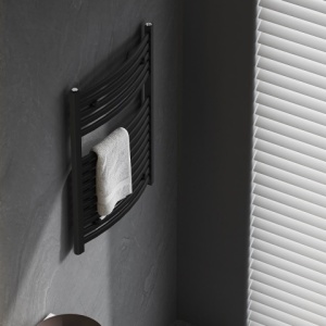 Calorifer vertical GAMA-BL-1 pentru baie 120x50, negru - Img 11