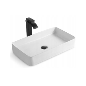 Chiuveta De Blat PRO CUBIC 61, 61,5 x 41 x 11,5 cm, Montaj Pe Blat, Design Deosebit, Forma Dreptunghiulara, Ceramica Sanitara, Alb - Img 1