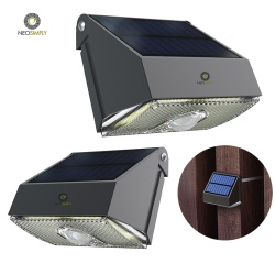 Lampa Solara De Exterior LED, NeoSimply, 1000 Lumens, 10W, 20 led-uri, IP65, cu senzor de proximitate si 3 moduri smart de operare