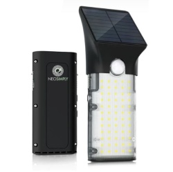 Lampa Solara LED Portabila de Exterior, Neosimply Camping, 1000 lumeni, 2 moduri de operare, senzori de luminozitate si miscare
